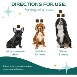 BSerene Calming Peanut Butter Dog Chew Supplement, 5-oz Bag, 45 Count -Pet Wellness 539678 PT5. AC SS1800 V1657658878