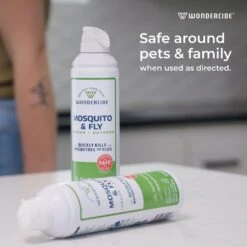 Wondercide Mosquito & Fly Indoor & Outdoor Aerosol Spray, 10-oz Bottle -Pet Wellness 539726 PT3. AC SS1800 V1652982128