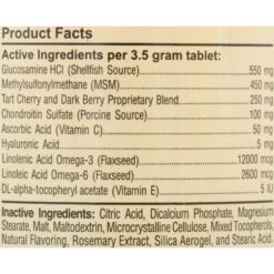 Overby Farm Hip Flex Joint Level 3 Advanced Care With Tart Cherries Dog Tablets -Pet Wellness 54023 PT2. AC SS1800 V1461705510