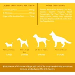 PointPet Vegan UT Support Banana & Peanut Butter Flavored Dog Soft Chews Supplement, 90 Count 14 PointPet Vegan UT Support Banana & Peanut Butter Flavored Dog Soft Chews Supplement, 90 Count -Pet Wellness 541686 PT5. AC SS1800 V1669392977