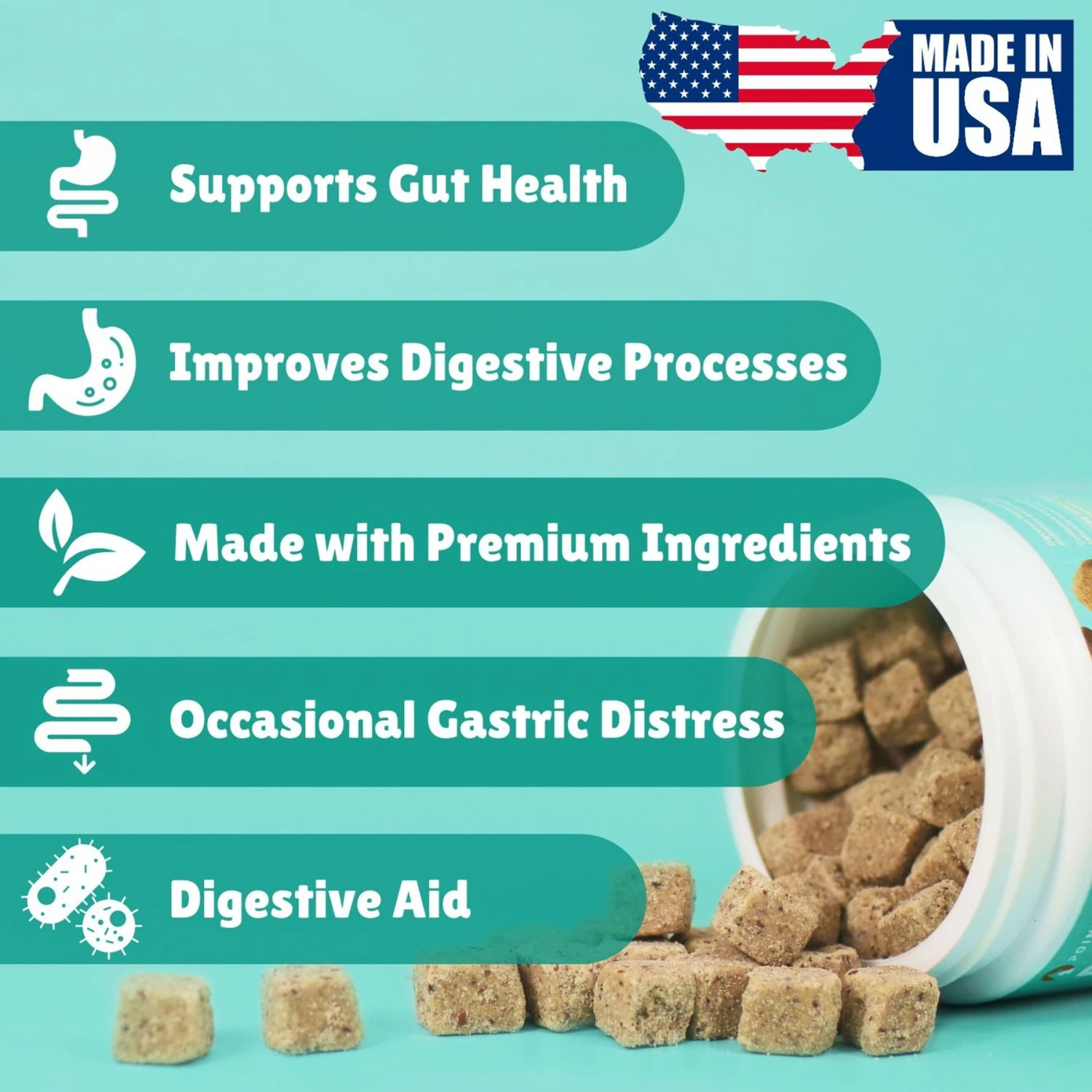 PointPet Vegan Digestive Support Coconut Flavored Dog Soft Chews Supplement, 90 Count 4 PointPet Vegan Digestive Support Coconut Flavored Dog Soft Chews Supplement, 90 Count - Image 4