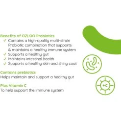 OZLOO Multi Immunity Pork Flavored Chewable Tablet Supplement For Small & Medium Adult Dogs, 60 Count -Pet Wellness 542678 PT8. AC SS1800 V1658197755