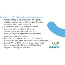 OZLOO Hip & Joint Pork Flavored Chewable Tablet Supplement For Small & Medium Adult Dogs, 30 Count -Pet Wellness 542710 PT7. AC SS1800 V1658284564