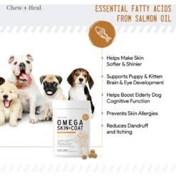 Chew + Heal 4-IN-1 Support Chews Dog Vitamin Supplement & Chew + Heal Omega Skin + Coat Chews Dog Vitamin Supplement, 120 Count 14 Chew + Heal 4-IN-1 Support Chews Dog Vitamin Supplement & Chew + Heal Omega Skin + Coat Chews Dog Vitamin Supplement, 120 Count -Pet Wellness 542726 PT5. AC SS1800 V1657733319