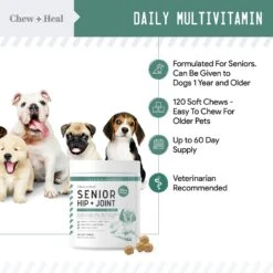 Chew + Heal 4-IN-1 Support Chews Dog Supplement & Chew + Heal Senior Hip + Joint Chews Dog Supplement, 240 Count 11 Chew + Heal 4-IN-1 Support Chews Dog Supplement & Chew + Heal Senior Hip + Joint Chews Dog Supplement, 240 Count -Pet Wellness 542774 PT2. AC SS1800 V1657659026