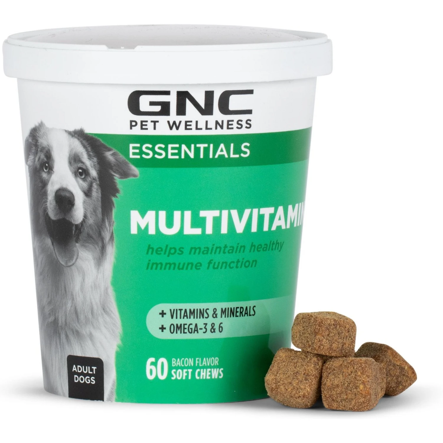 GNC Pets ESSENTIALS Multivitamin Soft Chews Dog Supplement, 60 Count 1 GNC Pets ESSENTIALS Multivitamin Soft Chews Dog Supplement, 60 Count