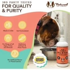 Natural Dog Company Skin & Coat Omega-3 & Omega-6 Oil Dog Supplement, 16-oz Bottle -Pet Wellness 550878 PT6. AC SS1800 V1701882257