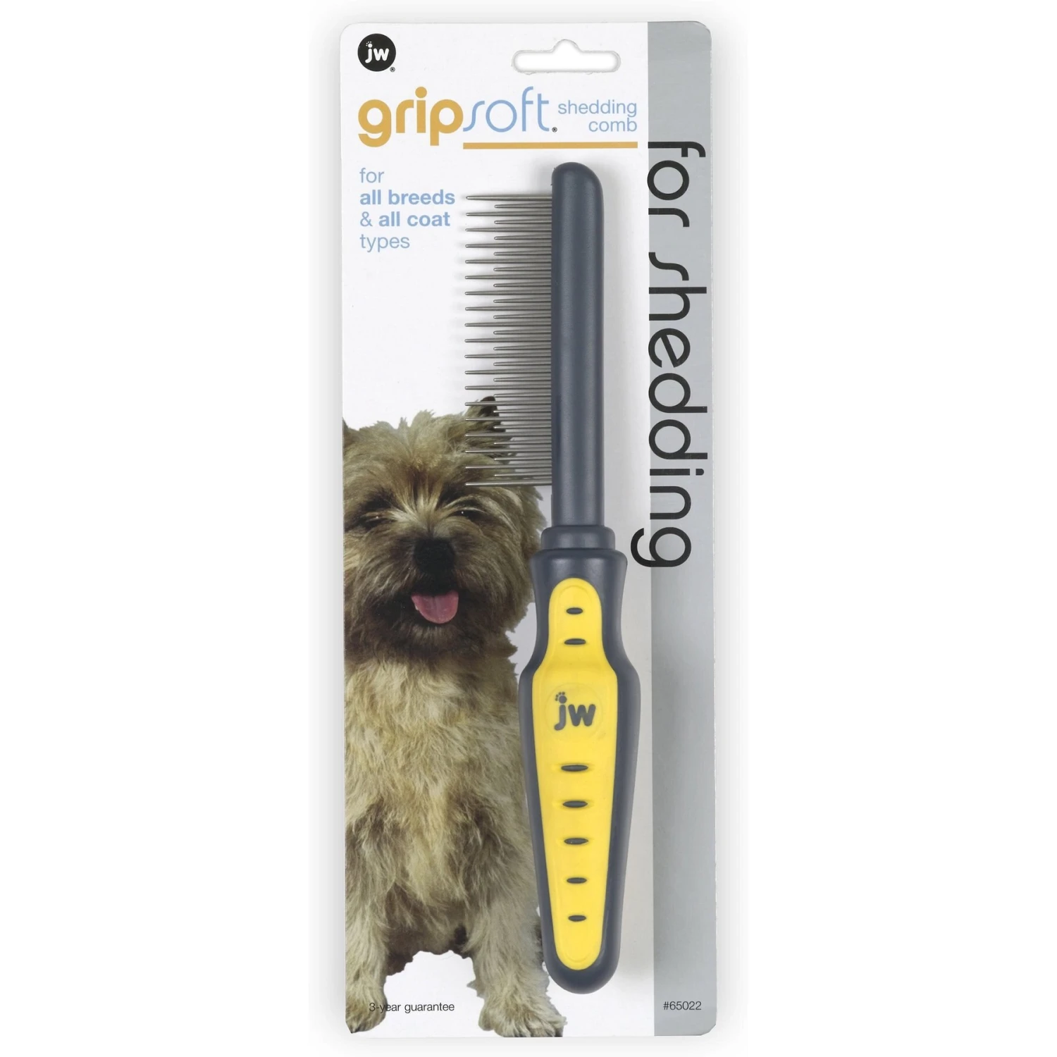 JW Pet Gripsoft Shedding Comb 1 JW Pet Gripsoft Shedding Comb