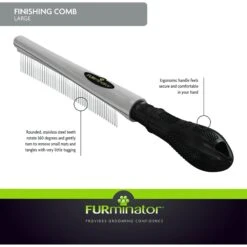 FURminator Finishing Comb For Dogs -Pet Wellness 55196 PT2. AC SS1800 V1591902656