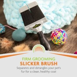 FURminator Firm Slicker Brush For Dogs -Pet Wellness 55198 PT4. AC SS1800 V1701451899