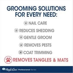 Four Paws Magic Coat Professional Series Instant Mat & Tangle Remover Rake & Comb -Pet Wellness 55469 PT3. AC SS1800 V1691674246
