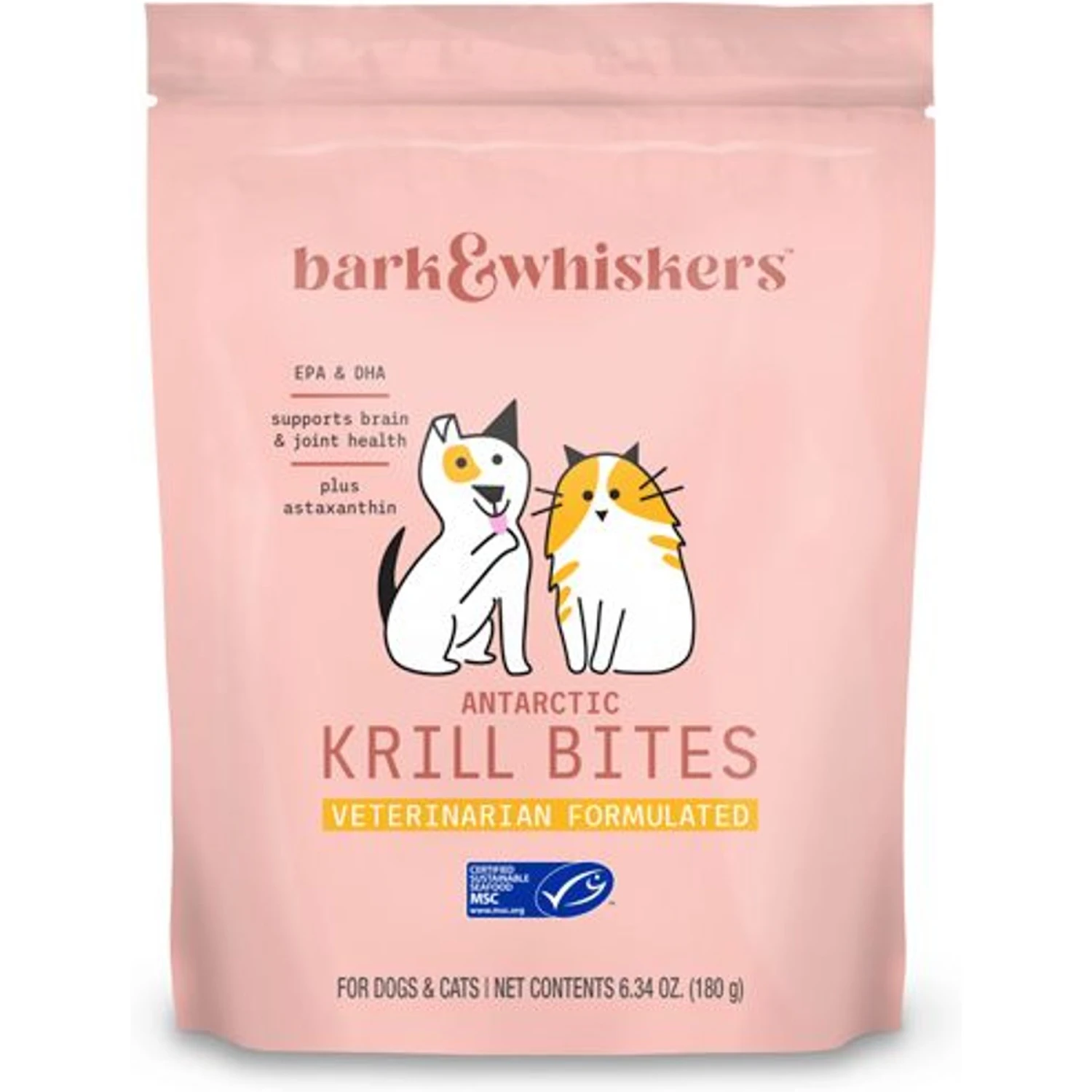 Bark And Whiskers Antarctic Krill Bites Dog & Cat Supplement, 6.34-oz Bag 1 Bark And Whiskers Antarctic Krill Bites Dog & Cat Supplement, 6.34-oz Bag