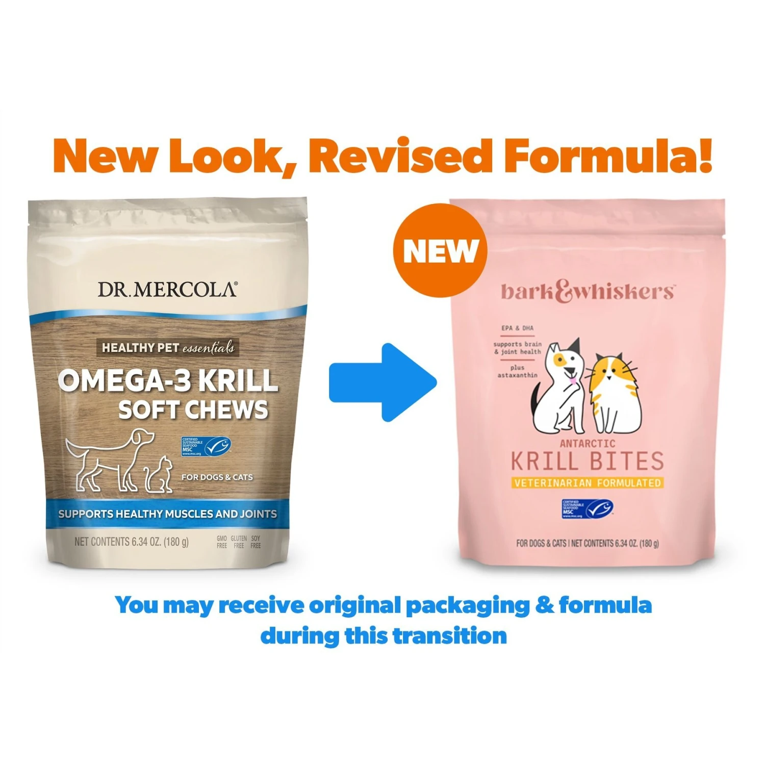 Bark And Whiskers Antarctic Krill Bites Dog & Cat Supplement, 6.34-oz Bag 2 Bark And Whiskers Antarctic Krill Bites Dog & Cat Supplement, 6.34-oz Bag - Image 2