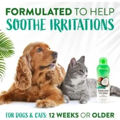 TropiClean Medicated Oatmeal & Tea Tree Dog Shampoo -Pet Wellness 55613 PT4. AC SS1800 V1684416053