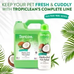 TropiClean Medicated Oatmeal & Tea Tree Dog Shampoo -Pet Wellness 55613 PT7. AC SS1800 V1684417546