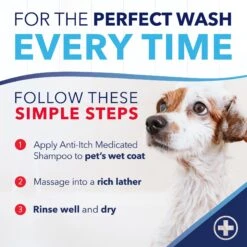 TropiClean OxyMed Medicated Anti-Itch Oatmeal Dog & Cat Shampoo -Pet Wellness 55626 PT8. AC SS1800 V1663604102