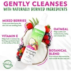 TropiClean Berry Breeze Deodorizing Dog & Cat Spray -Pet Wellness 55641 PT3. AC SS1800 V1684413970