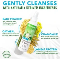 TropiClean Baby Powder Deodorizing Dog & Cat Spray 10 TropiClean Baby Powder Deodorizing Dog & Cat Spray -Pet Wellness 55644 PT3. AC SS1800 V1684408627