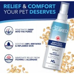 TropiClean OXY-MED Anti-Itch Spray -Pet Wellness 55645 PT4. AC SS1800 V1663880175