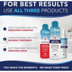 TropiClean OXY-MED Anti-Itch Spray -Pet Wellness 55645 PT7. AC SS1800 V1663605475