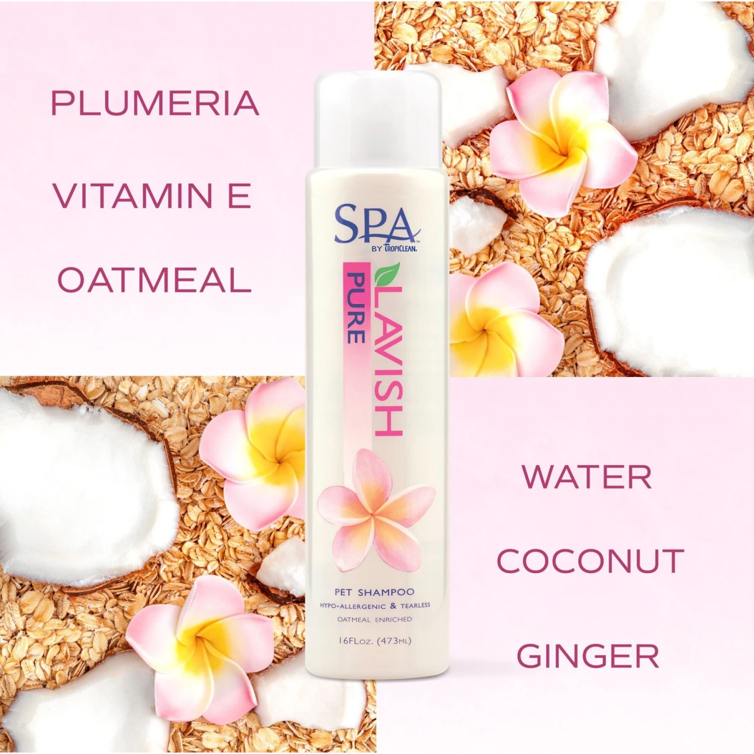 TropiClean Spa Pure Shampoo For Dogs & Cats 5 TropiClean Spa Pure Shampoo For Dogs & Cats - Image 5