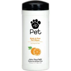 John Paul Pet Body & Paw Wipes For Dogs & Cats