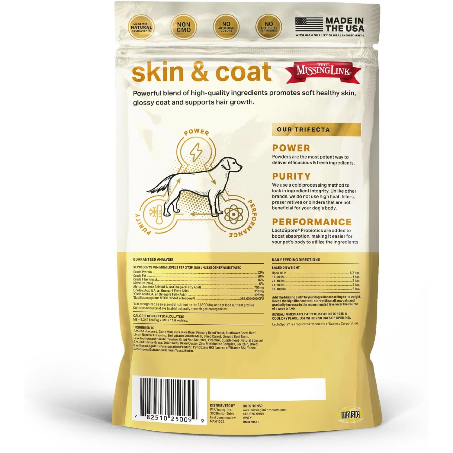 The Missing Link Skin & Coat Powder Dog Supplement 2 The Missing Link Skin & Coat Powder Dog Supplement - Image 2