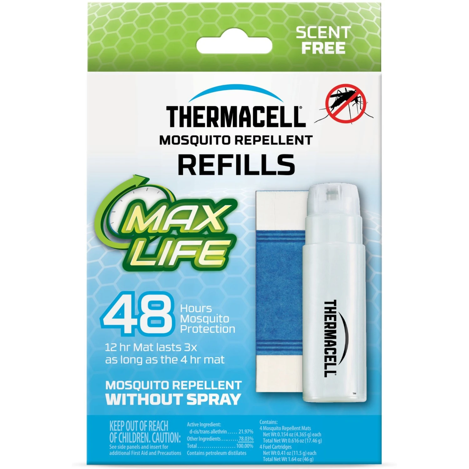Thermacell Max Life Mosquito Repellent Refills, 48 Hours 1 Thermacell Max Life Mosquito Repellent Refills, 48 Hours