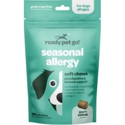 Ready Pet Go Seasonal Allergy Dog Supplement, 90 Count