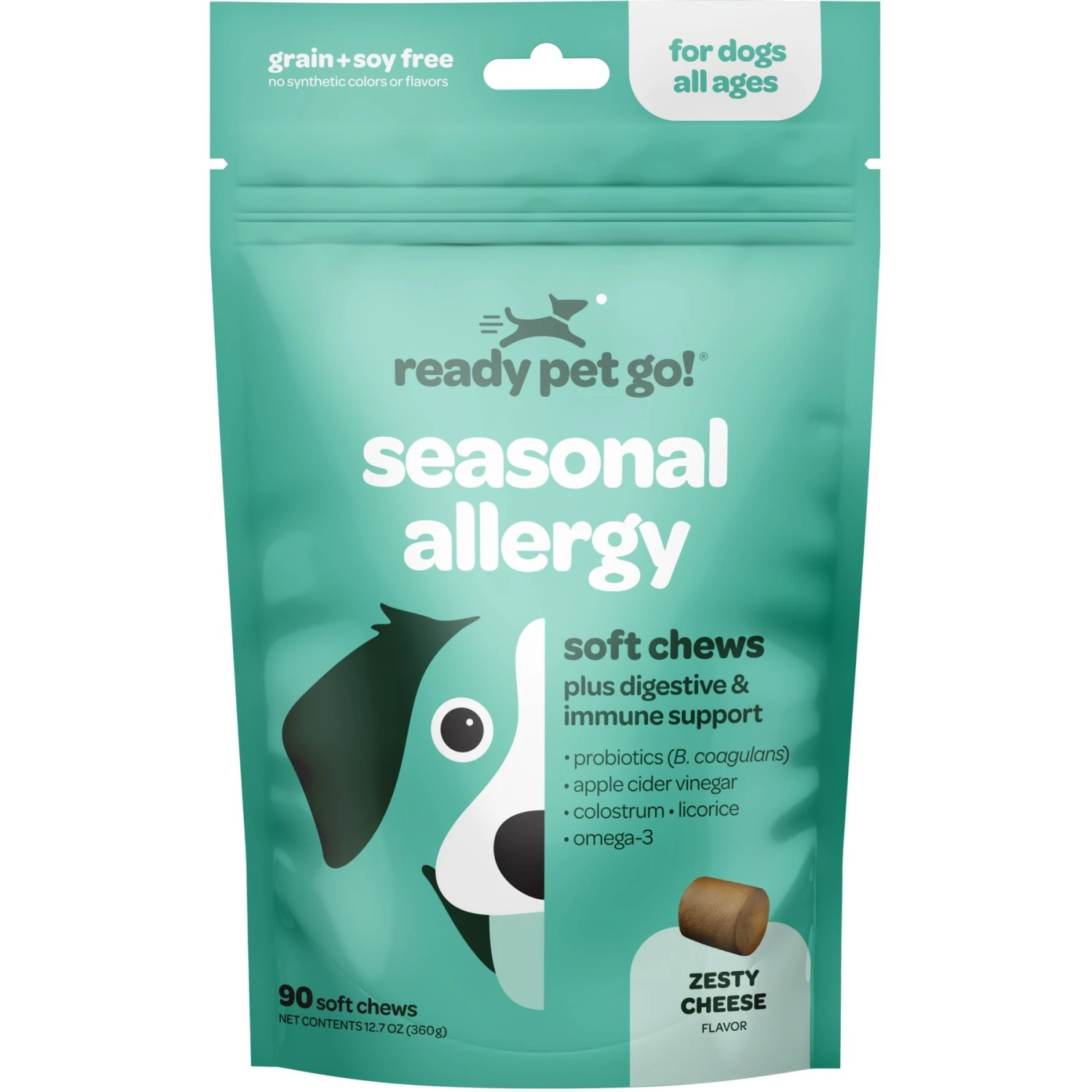 Ready Pet Go Seasonal Allergy Dog Supplement, 90 Count 1 Ready Pet Go Seasonal Allergy Dog Supplement, 90 Count