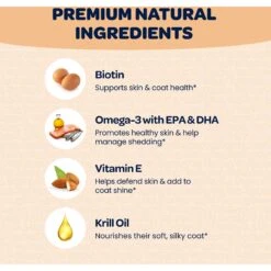 Ready Pet Go Skin & Coat Omega-3 Dog Supplement, 90 Count -Pet Wellness 565390 PT2. AC SS1800 V1671202198