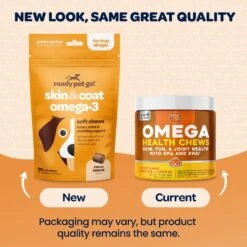 Ready Pet Go Skin & Coat Omega-3 Dog Supplement, 90 Count -Pet Wellness 565390 PT6. AC SS1800 V1671202198
