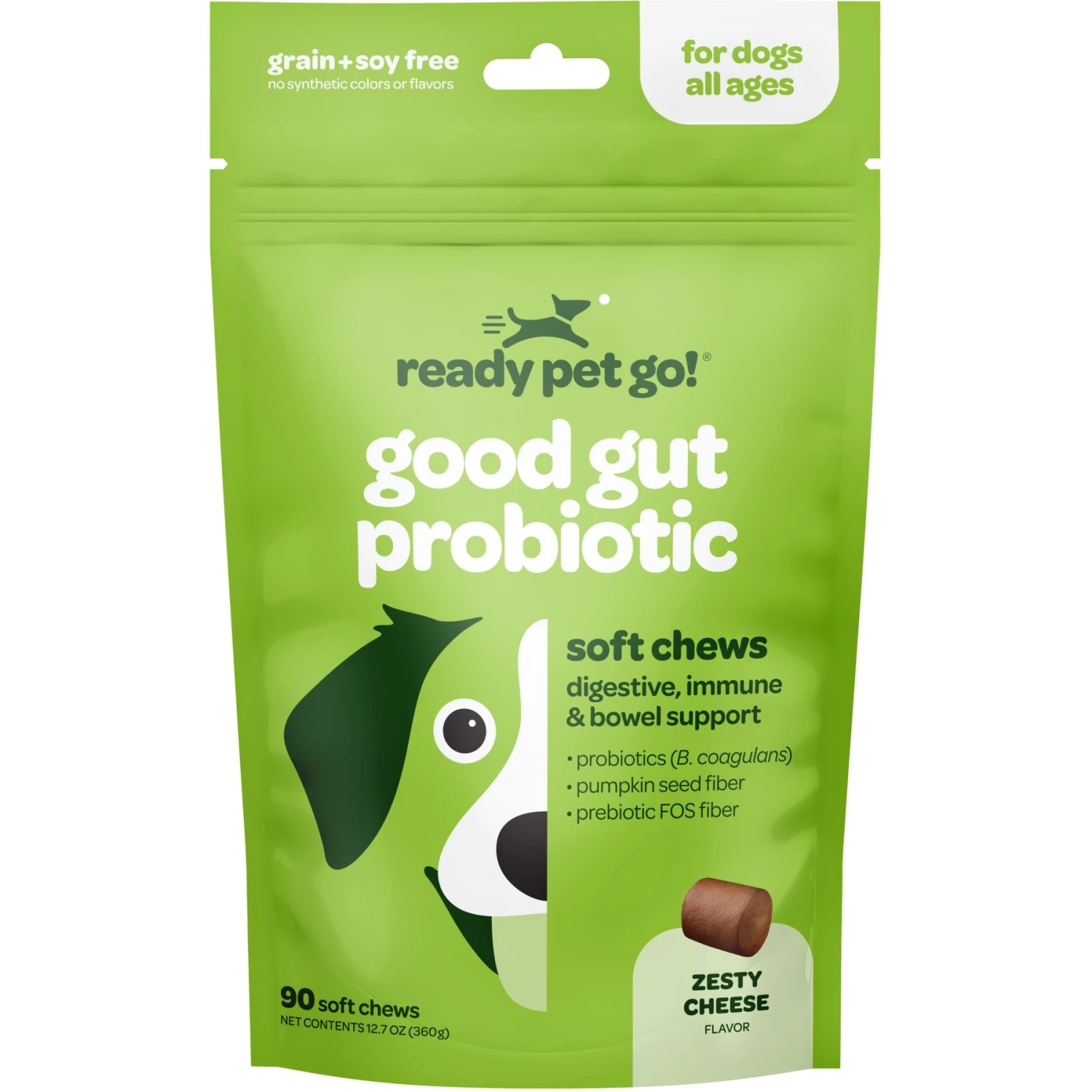 Ready Pet Go Good Gut Probiotic Dog Supplement, 90 Count 1 Ready Pet Go Good Gut Probiotic Dog Supplement, 90 Count