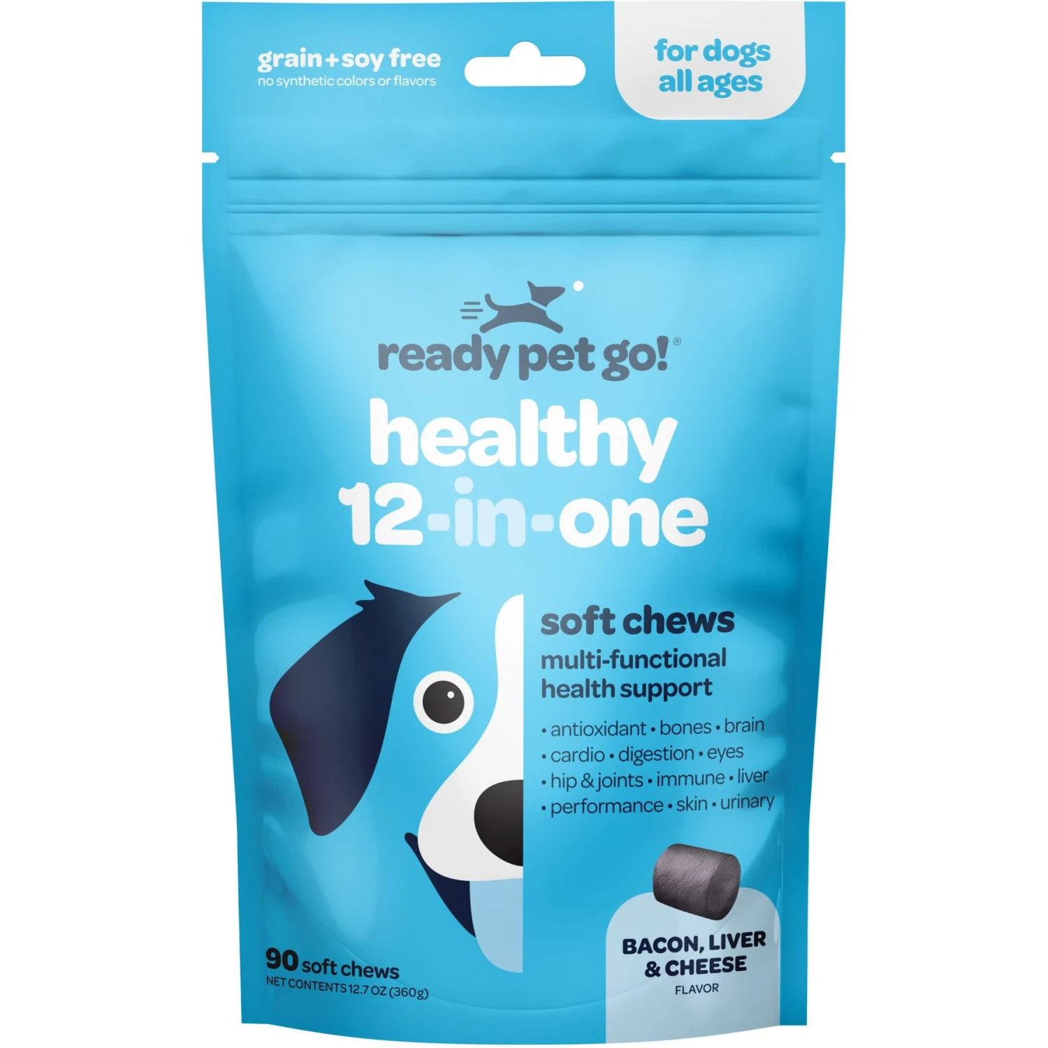 Ready Pet Go Healthy 12-In-One Dog Supplement, 90 Count 1 Ready Pet Go Healthy 12-In-One Dog Supplement, 90 Count