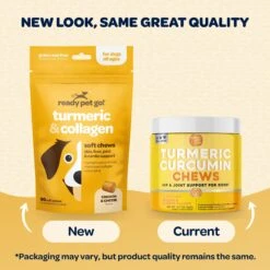 Ready Pet Go Turmeric & Collagen Dog Supplement, 90 Count 15 Ready Pet Go Turmeric & Collagen Dog Supplement, 90 Count -Pet Wellness 565438 PT7. AC SS1800 V1668900037