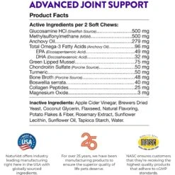 NaturVet Evolutions Advanced Joint Soft Chews Dog Supplement -Pet Wellness 565806 PT6. AC SS1800 V1698695414