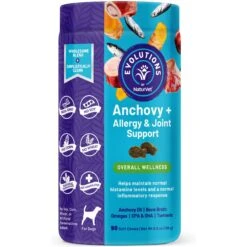 NaturVet Evolutions Anchovy + Allergy Support Soft Chews Dog Supplement