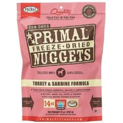 Primal Lamb Formula Nuggets Grain-Free Raw Freeze-Dried Dog Food & Primal Turkey & Sardine Formula Nuggets Grain-Free Raw Freeze-Dried Dog Food -Pet Wellness 567166 PT5. AC SS1800 V1657659868