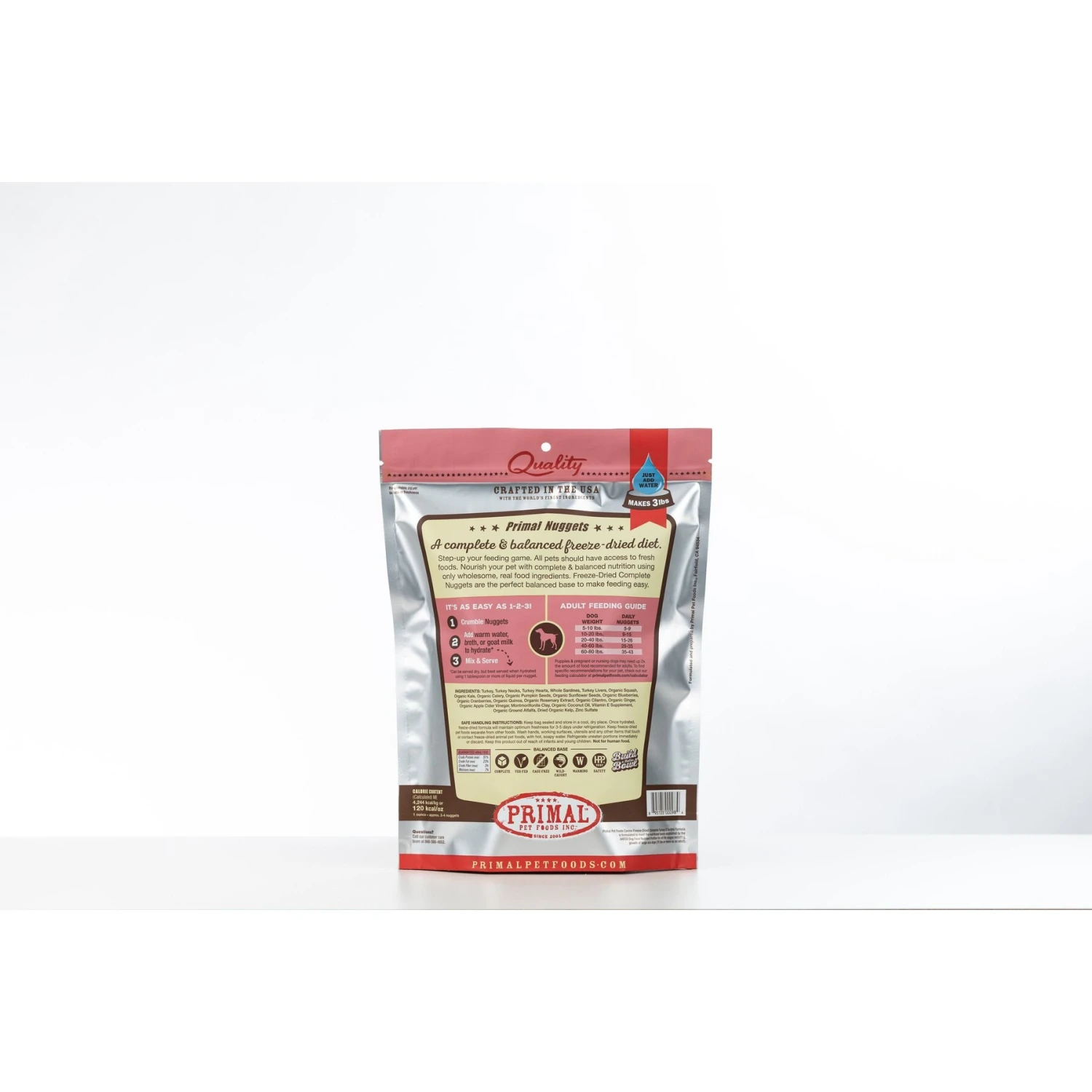 Primal Chicken Formula Nuggets Grain-Free Raw Freeze-Dried Dog Food & Primal Turkey & Sardine Formula Nuggets Grain-Free Raw Freeze-Dried Dog Food 7 Primal Chicken Formula Nuggets Grain-Free Raw Freeze-Dried Dog Food & Primal Turkey & Sardine Formula Nuggets Grain-Free Raw Freeze-Dried Dog Food - Image 7