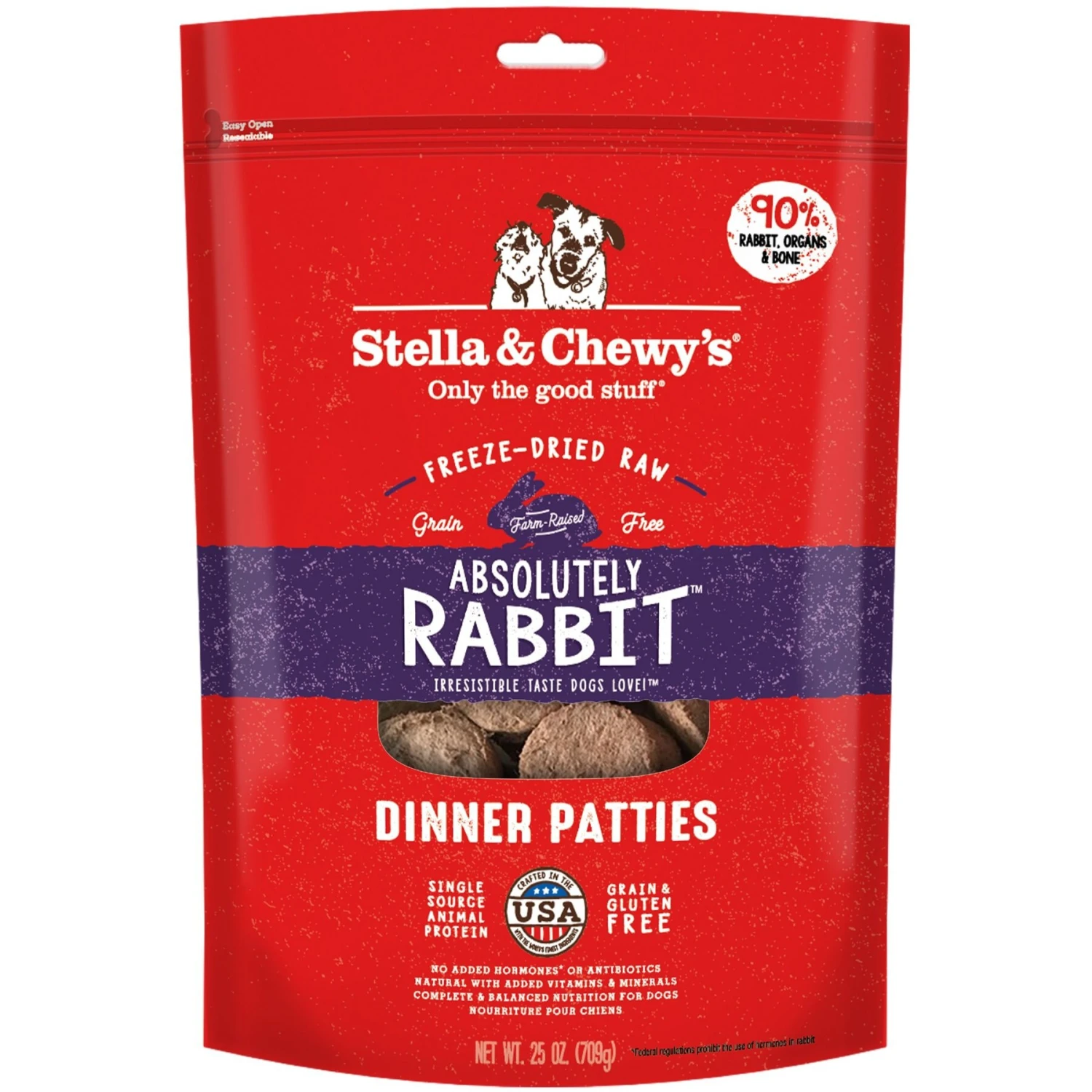 Stella & Chewy's Duck Duck Goose Dinner Patties Freeze-Dried Raw Dog Food & Stella & Chewy's Absolutely Rabbit Dinner Patties Freeze-Dried Raw Dog Food 6 Stella & Chewy's Duck Duck Goose Dinner Patties Freeze-Dried Raw Dog Food & Stella & Chewy's Absolutely Rabbit Dinner Patties Freeze-Dried Raw Dog Food - Image 6