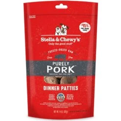 Stella & Chewy's Stella's Super Beef Dinner Patties Freeze-Dried Raw Dog Food & Stella & Chewy's Purely Pork Freeze-Dried Raw Dinner Patties Dog Food -Pet Wellness 567310 PT5. AC SS1800 V1657659925