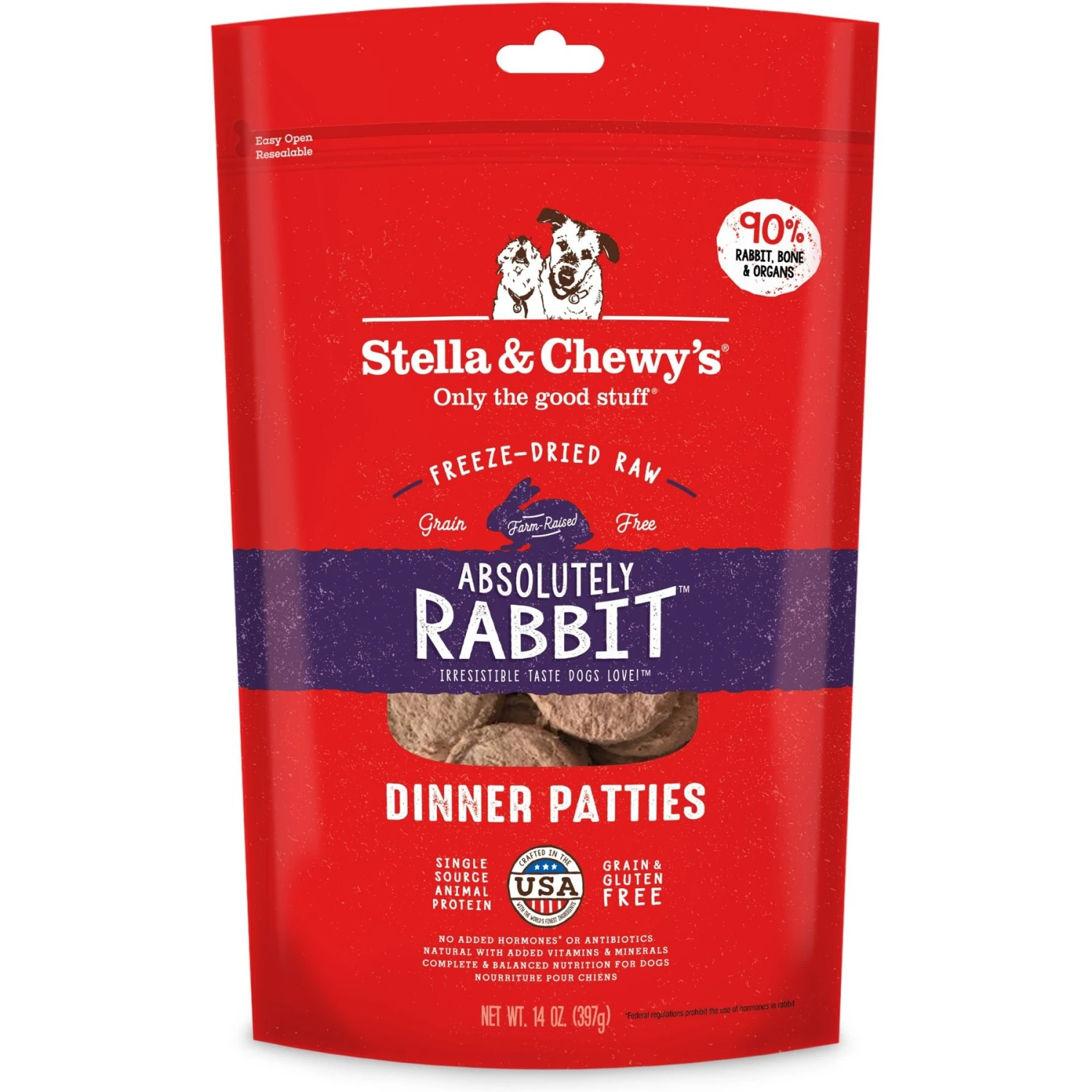 Stella & Chewy's Absolutely Rabbit Dinner Patties Freeze-Dried Raw Dog Food & Stella & Chewy's Duck Duck Goose Dinner Patties Freeze-Dried Raw Dog Food 2 Stella & Chewy's Absolutely Rabbit Dinner Patties Freeze-Dried Raw Dog Food & Stella & Chewy's Duck Duck Goose Dinner Patties Freeze-Dried Raw Dog Food - Image 2