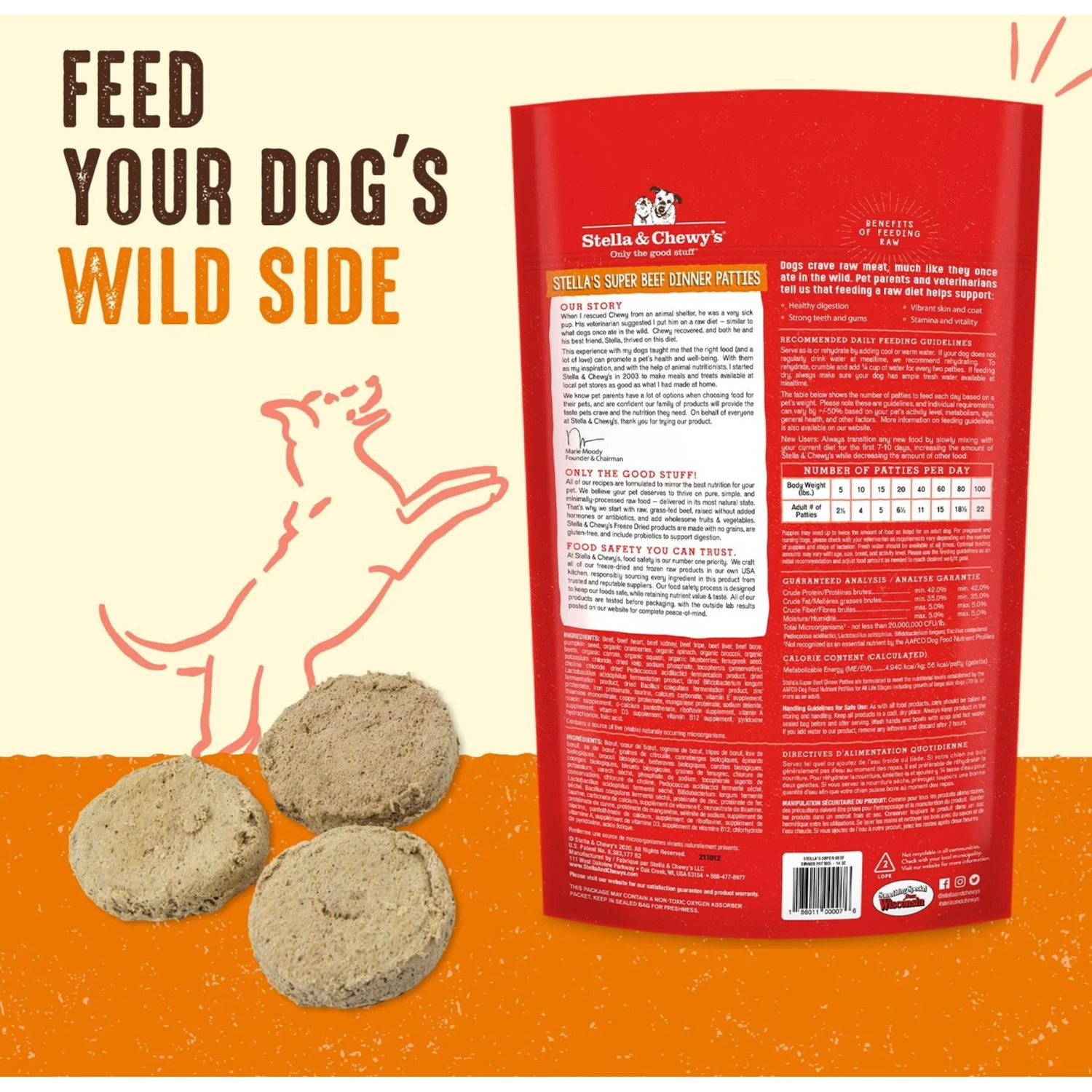 Stella & Chewy's Absolutely Rabbit Dinner Patties Freeze-Dried Raw Dog Food & Stella & Chewy's Stella's Super Beef Dinner Patties Freeze-Dried Raw Dog Food 4 Stella & Chewy's Absolutely Rabbit Dinner Patties Freeze-Dried Raw Dog Food & Stella & Chewy's Stella's Super Beef Dinner Patties Freeze-Dried Raw Dog Food - Image 4