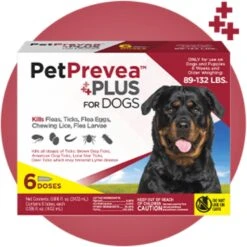 PetPrevea Plus Spot Treatment For Dogs, 89-132-lbs