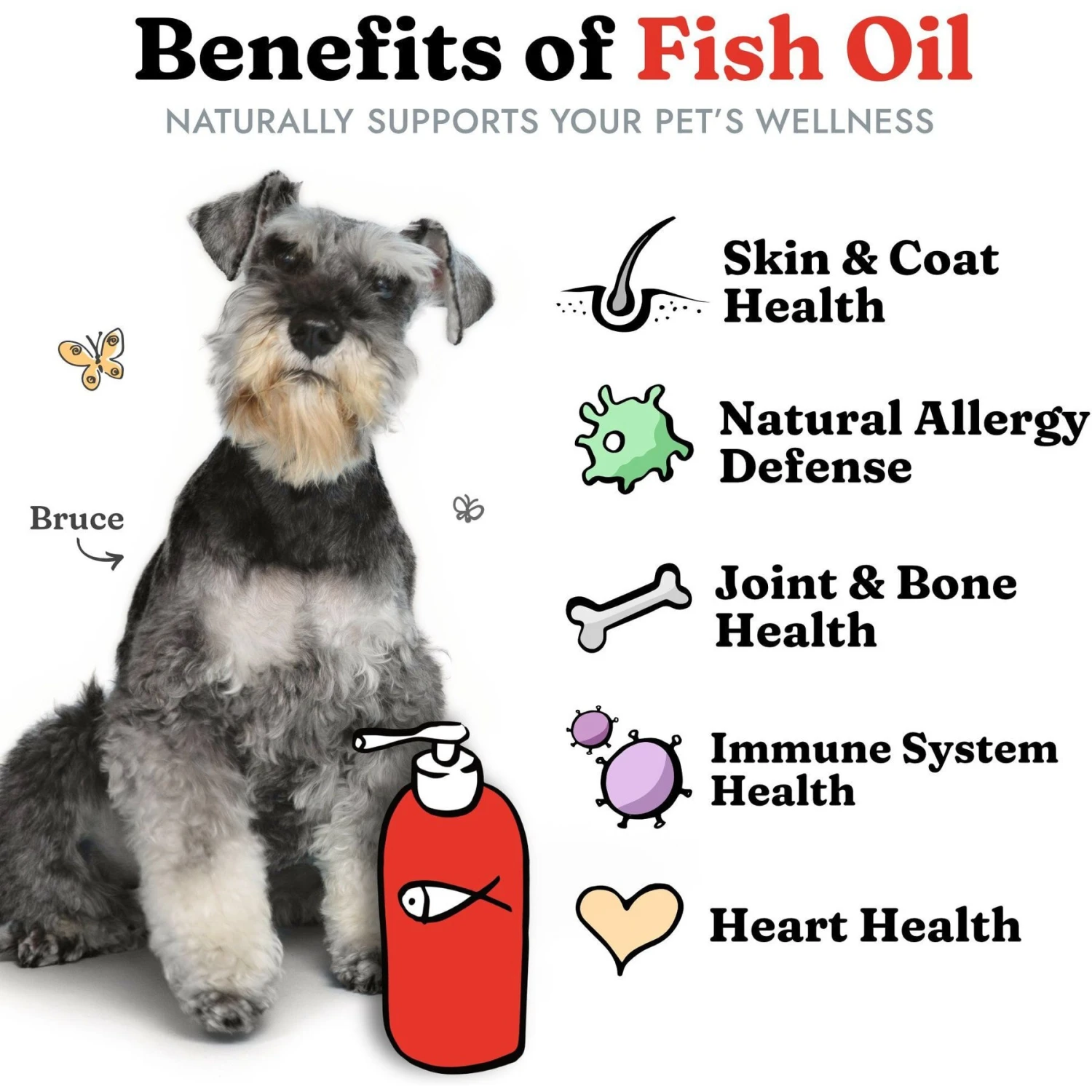 Vital Pet Life Wild Alaskan Fish Oil Skin & Coat Health Liquid Cat & Dog Supplement, 64-oz Bottle 2 Vital Pet Life Wild Alaskan Fish Oil Skin & Coat Health Liquid Cat & Dog Supplement, 64-oz Bottle - Image 2