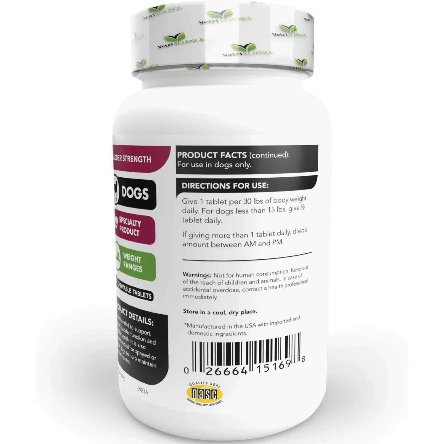 VetriScience Bladder Strength Chewable Tablets Urinary Supplement For Dogs 2 VetriScience Bladder Strength Chewable Tablets Urinary Supplement For Dogs - Image 2