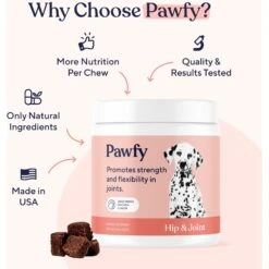 Pawfy Hip & Joint Chicken Flavor Chews Dog Supplement -Pet Wellness 573382 PT4. AC SS1800 V1658624606