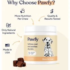 Pawfy Skin & Coat Chicken Flavor Chews Dog Supplement -Pet Wellness 573398 PT4. AC SS1800 V1658518297