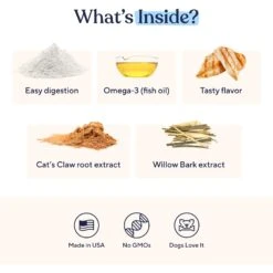 Pawfy Pain Management Bacon Flavor Chews Dog Supplement -Pet Wellness 573430 PT2. AC SS1800 V1658417579