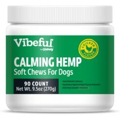 Vibeful Calming Hemp Chicken Flavored Soft Chews Calming Supplement For Dogs
